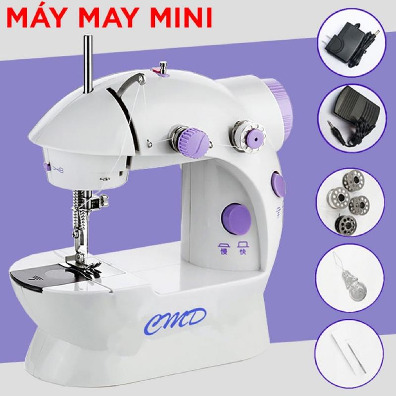 Máy May Mini Cầm Tay Có Đèn Led - Máy Khâu Để Bàn Gia Đình Nhỏ Gọn Tiện Lợi Dễ Sử Dụng HOT