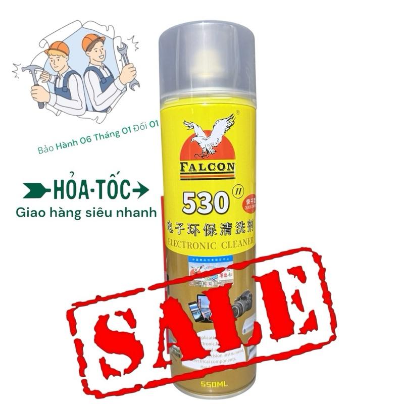 Nước tẩy rửa FALCON 530 chai xịt lau máy màn hình điện thoại, bình xịt rửa vết bẩn - vệ sinh mạch điện đa năng Làm Sạch
