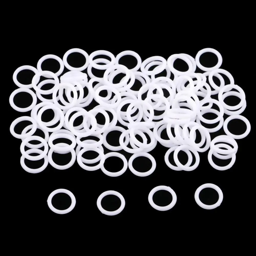 100 Pieces Nylon Bra Strap Clip Slider O Buckle Bikini