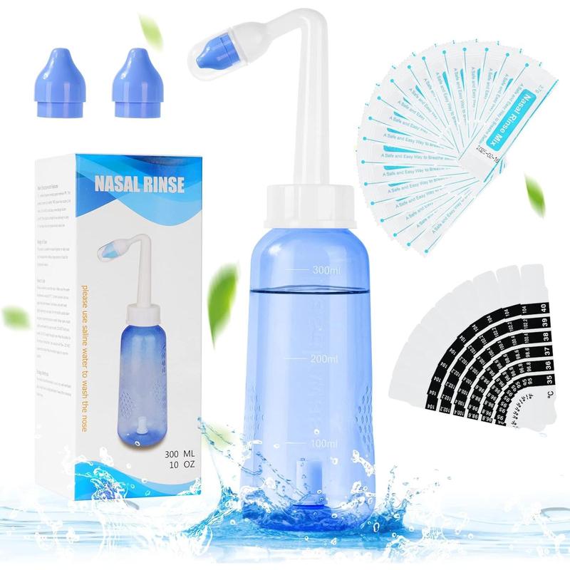 Netnassy Rinse Neti Pot, Nasal Rinse Kit Nose Wash Cleaner, 300ml Sinus Rinse - TikTok ...