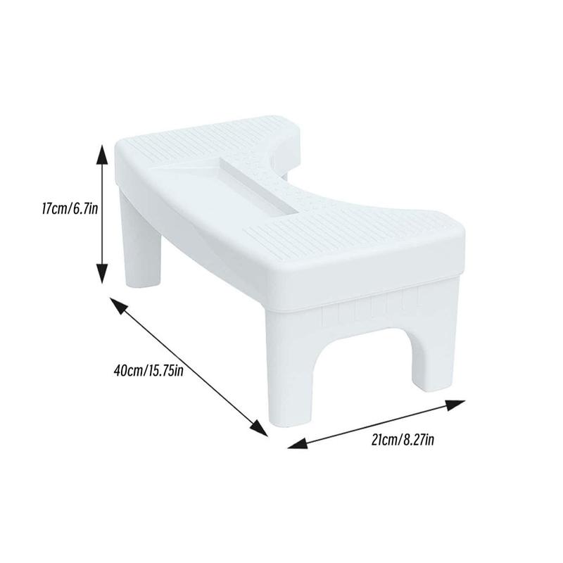 Removable Toilet Step Stool, Plastic Portable Toilet Auxiliary Step Stool, Modern & Simple Design Bathroom Non-slip Footstool For Adults & Children 1