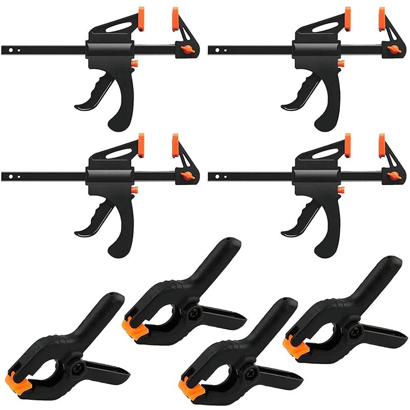 8 Pieces F-Clamps Clamp Kit, Quick Release Screw Clamps Clamps - TikTok ...