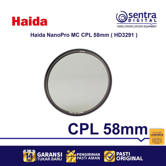 Gambar Haida NanoPro MC CPL 58mm ( HD3291 ) Circular Polarizer Filter dari Sentra Digital Kota Surabaya Tokopedia