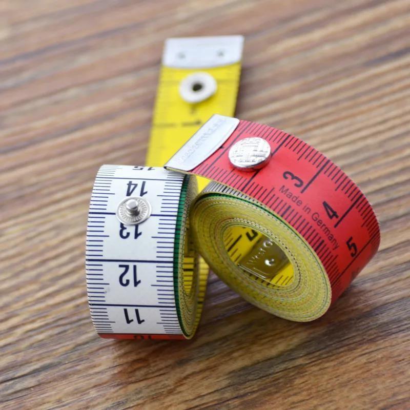 150cm German Tailor Tape Measure – Soft Sewing Ruler with Snap Fastener ...