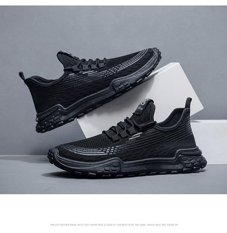 Product Introduction of Giày Flyknit Lưới Nam, Nhẹ Và Mềm, Đế Mềm, Thoáng Khí, Thích Hợp Cho Mùa Hè, Giày Thể Thao, Phong Cách Sinh Viên, Thoải Mái, Không Trơn Trượt, Giày Thường Ngày, Hàng Mới Về, 2024 15