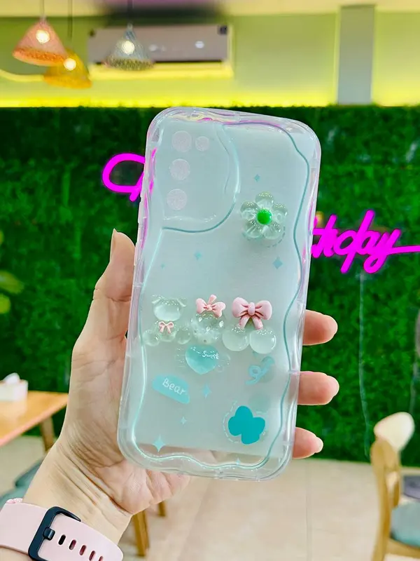 Mẫu Mới// ốp CHARM NGỌC xinh xẻo TPU dành cho nhiều dòng máy samsung,oppo,vivo,realme,xiaomi redmi,ip Phone 4