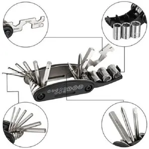 Promo Kunci Alat Multi Tool Sepeda 16 in 1 set mini kit portable lipat L Model Terbaru, Promo COD