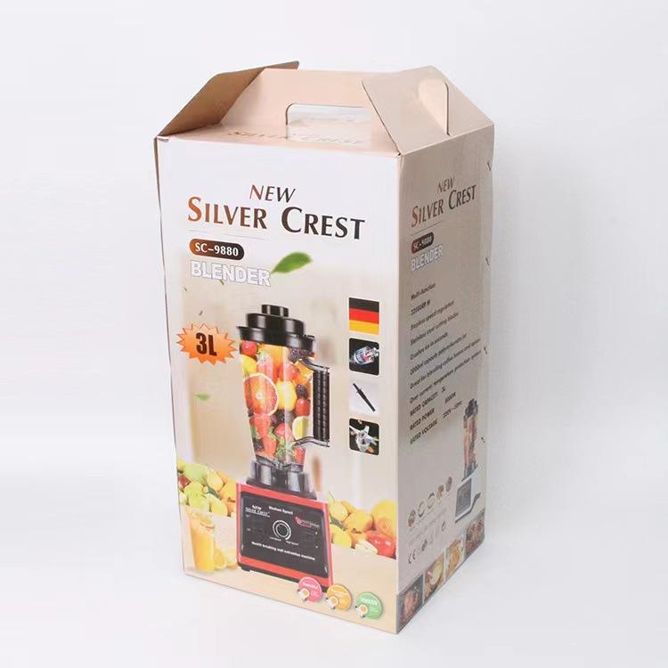 Máy Xay Sinh Tố Silver Crest Phiên Bản Nâng Cấp 3.5L, Công Suất 10.000w, Lưỡi Đa Năng, Khóa An Toàn 7