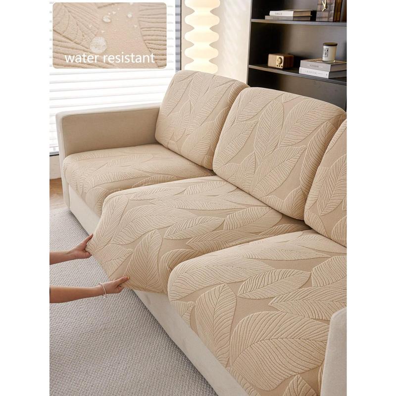 1pc Stretchable Sofa Cover, Anti-Slip & Waterproof, Thickened All Season Sofa Seat Cushion Cover, Machine Washable, Pet-Friendly, Suitable For Bedroom, Office, Living Room, L-Shape Sofa & 1/2/3/4 Seats 0