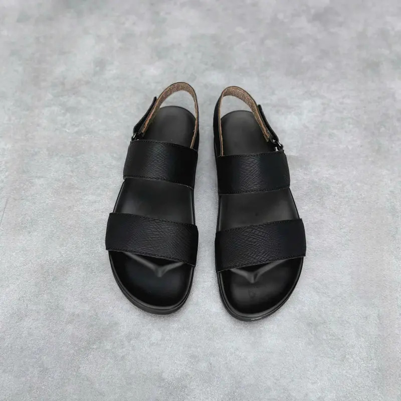 Dép Sandal Nam Da Bò Cao Cấp Đế Cao Su Chống Đau Chân Sang Trọng Thời Trang 5