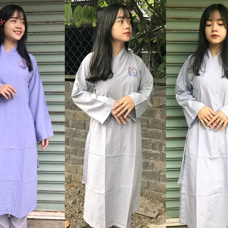 Áo tràng nam nữ.áo choàng phật tử size 40-90kg