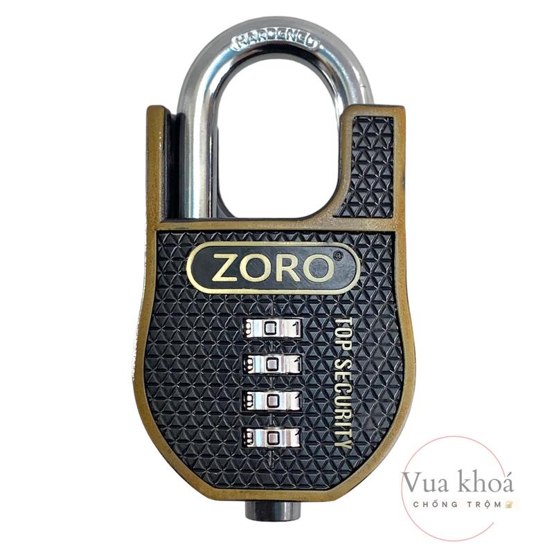 Ổ Khóa mật mã chống cắt ZORO 4 số 6 phân - khóa số thay đổi mật khẩu theo ý muốn - thích hợp khóa cửa nhà,cửa cổng.khóa mật mã chống cắt 2
