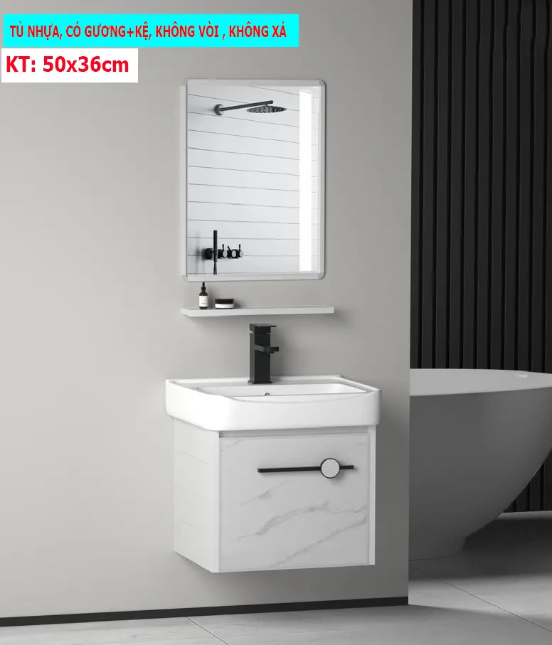 BỘ 4 MÓN:chậu lavabo rửa mặt âm+ khung chân đỡ sơn tĩnh điện đen + Gương + kệ gương chậu rửa mặt lavabo nhà tắm