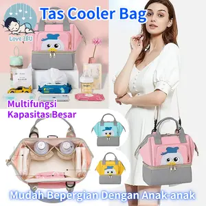 Tas Asi Cooler Bag Dan Tas Bayi 2in1 Tas Bayi Kecil Boneka Murah Tas Bayi Multifungsi Tempat Tidur Lipat Baby Diapers Bag Perawatan Tas Perlengkapan Ransel Backpack Anti Air Tas Bayi Diaper Bag Baby Termurah Muat Banyak Dan Ada Sekat Yang Lucu