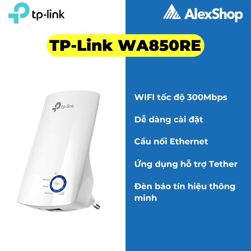 Thiết Bị Mở Rộng Sóng WiFi Repeater TP-Link WA850Re Băng Thông 300M - Chính Hãng