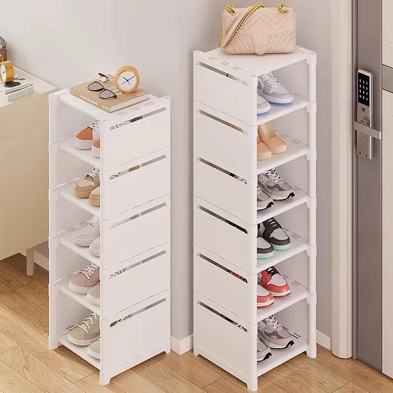 [SG LOCAL STOCK]7 layer Stackable Shoes Box Rack Shoe Storage Cabinet Shelf Shoe Storage Dustproof
