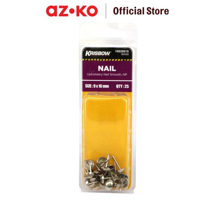 Gambar AZKO Krisbow Set Paku Payung 9x16 Mm 25 Pcs dari AZKO ID Kota Depok Tokopedia