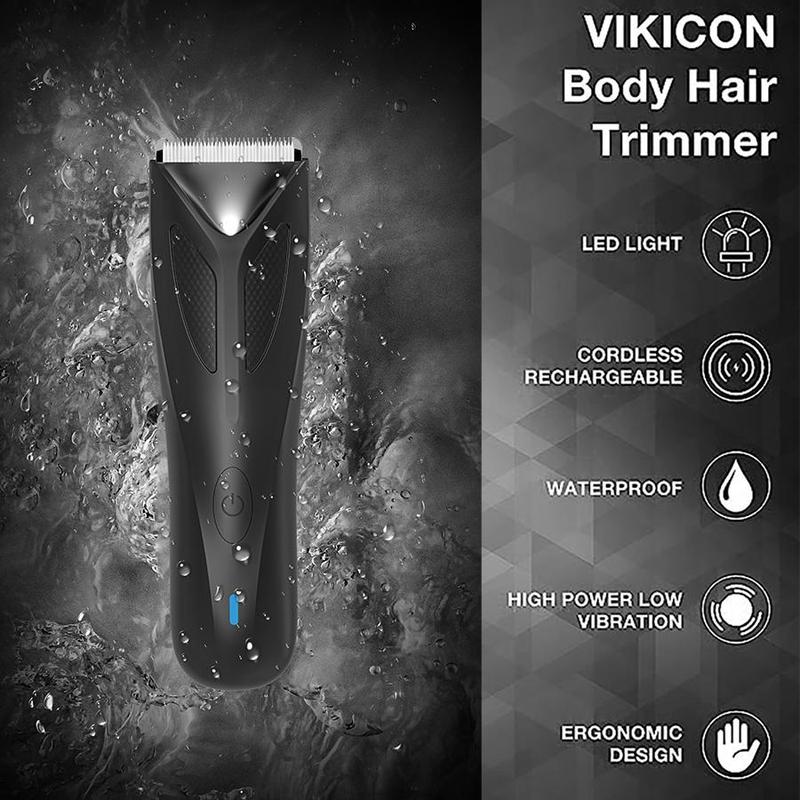 Cordless Electric Shaver, 1 Count Multifunctional Portable Rechargeable Hair Clipper Set, Electric Groin Hair Trimmer for Men, Stocking Fillers Gift 4