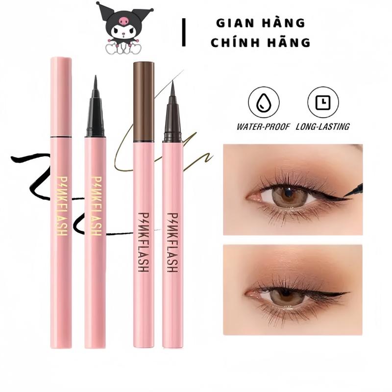 BÚT KẺ MẮT DẠ PINKFLASH NHANH KHÔ CHẤT LÌ CHỐNG THẤM NƯỚC LÂU TRÔI MÀU ĐEN KUROMI CƠ BẢN TRỌNG LƯỢNG 0.8G Nữ Trang Điểm Cosmetic Women Mỹ Phẩm Son