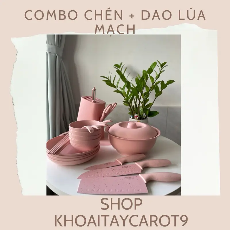 COMBO CHÉN VÀ DAO LÚA MẠCH FULL MÓN Y HÌNH 1