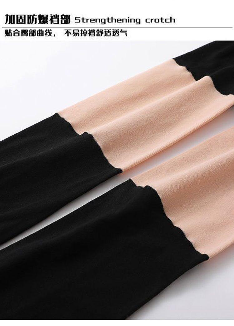 Product Introduction of Quần Tất, Thiết Kế Ba Trong Một, Màu Da Thịt Tuyệt Vời, Thích Hợp Cho Mùa Xuân, Mùa Thu Và Mùa Đông, Kiểu Hai Mảnh Giả, Dài Quá Đầu Gối, Lót Lông Cừu, Có Đệm, Tất Giữ Nhiệt 9