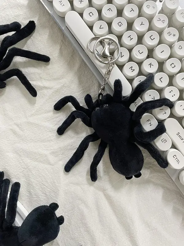 Cute Spider Design Plush Keychain, Creative Plush Pendant, Bag Charm for Women & Men, Fashion Accessories for Daily Use 3