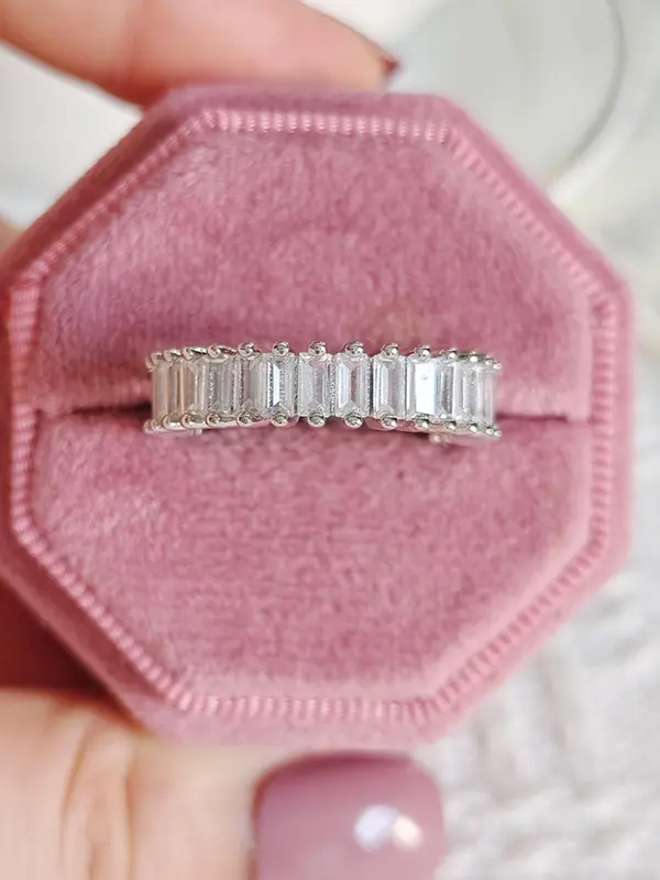Elegant Rhinestone Decorated Ring, Fashion Accessories for Women & Girls, Trendy All-match & Exquisite Jewelry for Birthday Gift 4