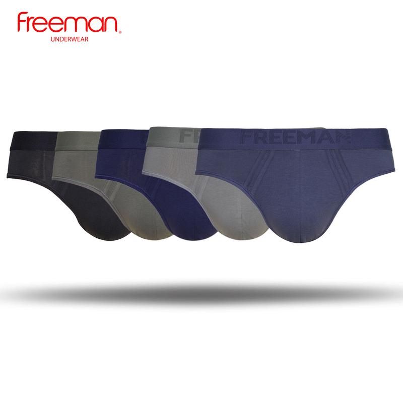 Combo 5 Quần lót nam FREEMAN chất liệu cotton thấm hút mồ hôi và co giãn thoải mái Q49