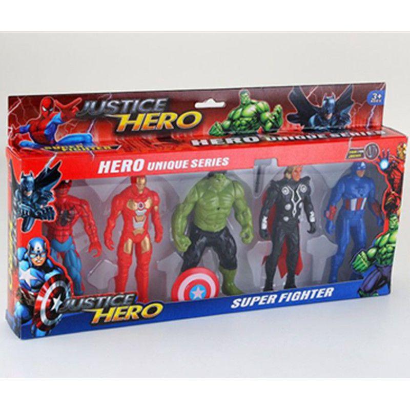 Product Introduction of Mô hình hộp quà tặng Người Sắt Hulk Người Nhện Kẻ giết người báo thù hoạt hình làm bằng tay có thể di chuyển phát sáng Đồ chơi trẻ em 3