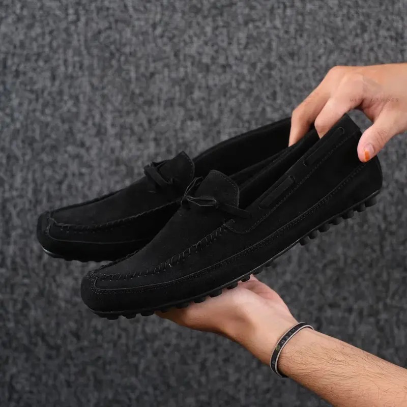 Crusers - Sepatu Formal Slip On Loafers Pria Sepatu Pria Casual Pantofel Kulit Suede Original Minning Distro - Sepatu Pria Kerja Kantor Kuliah Wisuda Pesta Nikahan Kondangan Gaya Santai Pria Loafers SLip On Keren Trendi Kekinian 7
