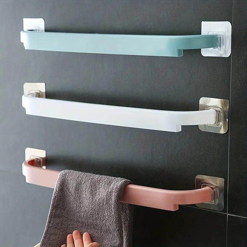 Product Introduction of 1pcs Extended Towel Rack Wall-Mounted Slipper Holder Bathroom Organizer With Multiple Storage Options Bathroom Accessories 13