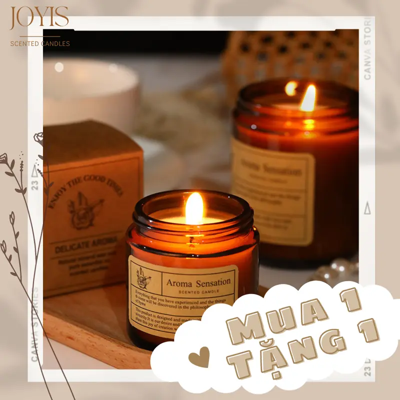 Nến thơm tinh dầu tự nhiên không khói Aroma nếnthơm đạidương n ế nenthom handmade 0
