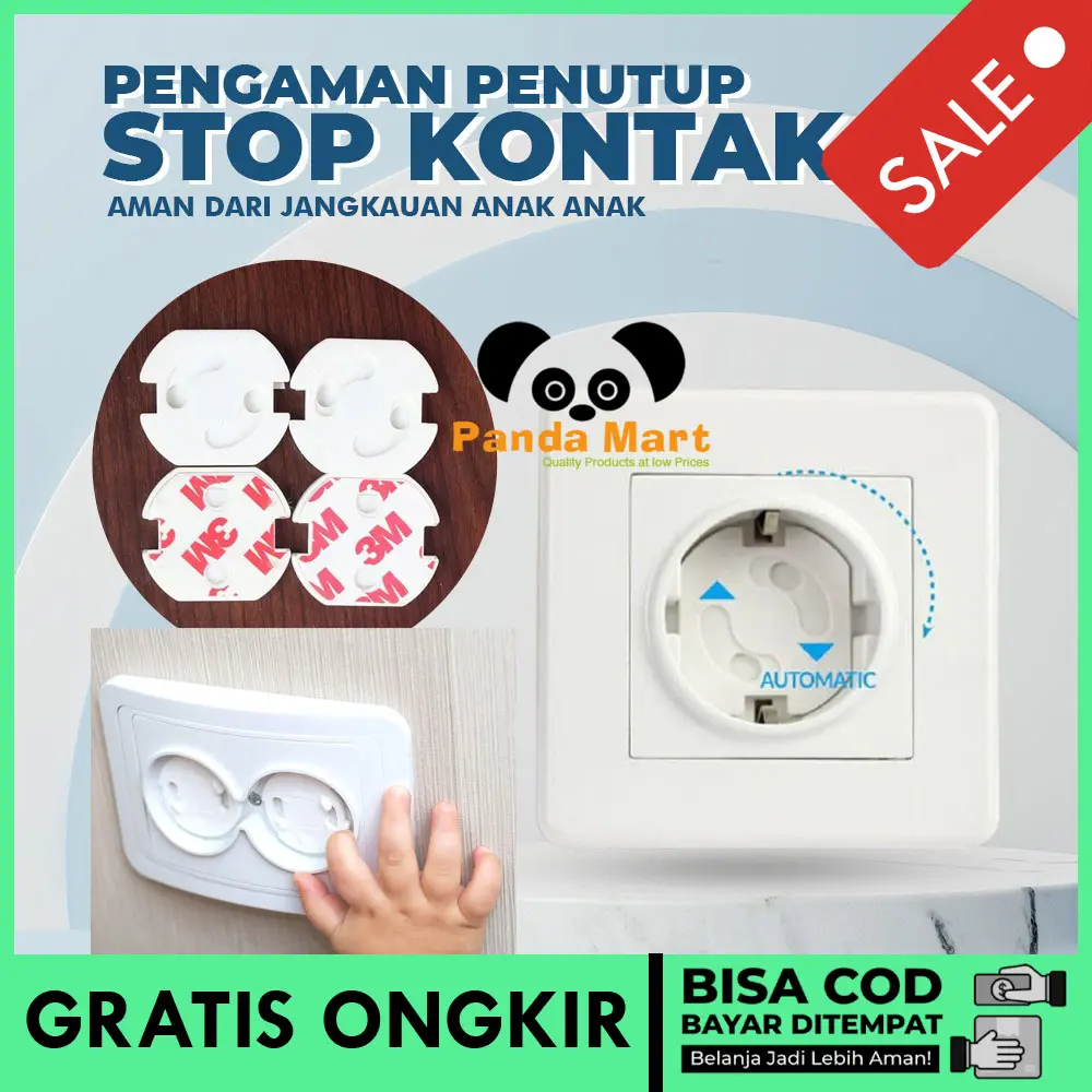 [COD/READY] Pengaman Stop Kontak Colokan Listrik Putar Tutup Lubang Electric Shock Protection