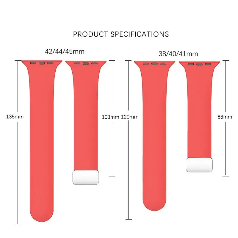 Dây Đeo Đồng Hồ Silicon Từ Tính Cho Đồng Hồ Thông Minh, Dây Đeo Đồng Hồ Thông Minh Dòng Ultra 8 SE 7 6 4 3 IWatch 49Mm 44Mm 45Mm 41Mm 40Mm 42Mm 38Mm, Mới 3