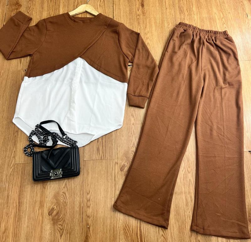 Setelan Knit Khanaya Oneset Knit Mix Crinkle Premium Setelan Wanita kekinian Terbaru 5