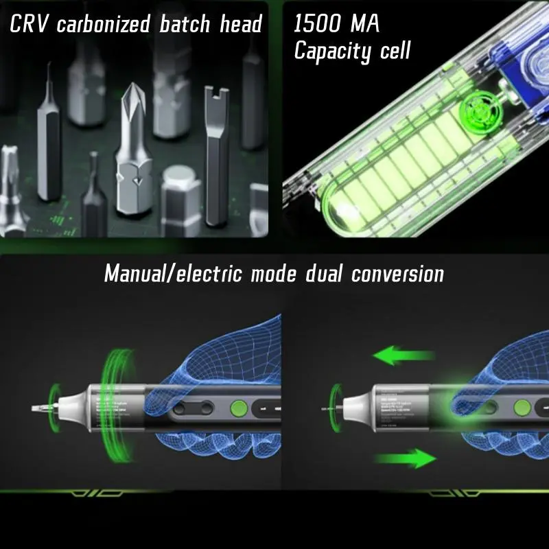 Multifunctional Electric Screwdriver Set, USB Rechargeable Electric Screwdriver Set, Professional Repair Screwdriver Set, Mechanic Essentials 2