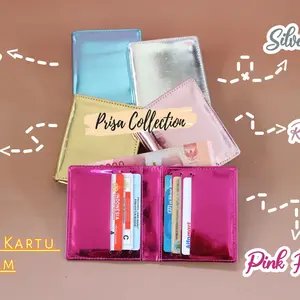 Dompet kartu Book holder 6 slot hologram termurah ready stok