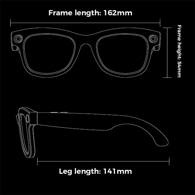 Smart Glasses With Camera 8 Million Pixels Photo Video Recording Supports AI translation Object Recognition With ChatGPT - Image 5