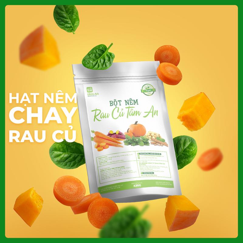 GÓI BỘT NÊM RAU CỦ - Gia Vị nấu ăn tự nhiên