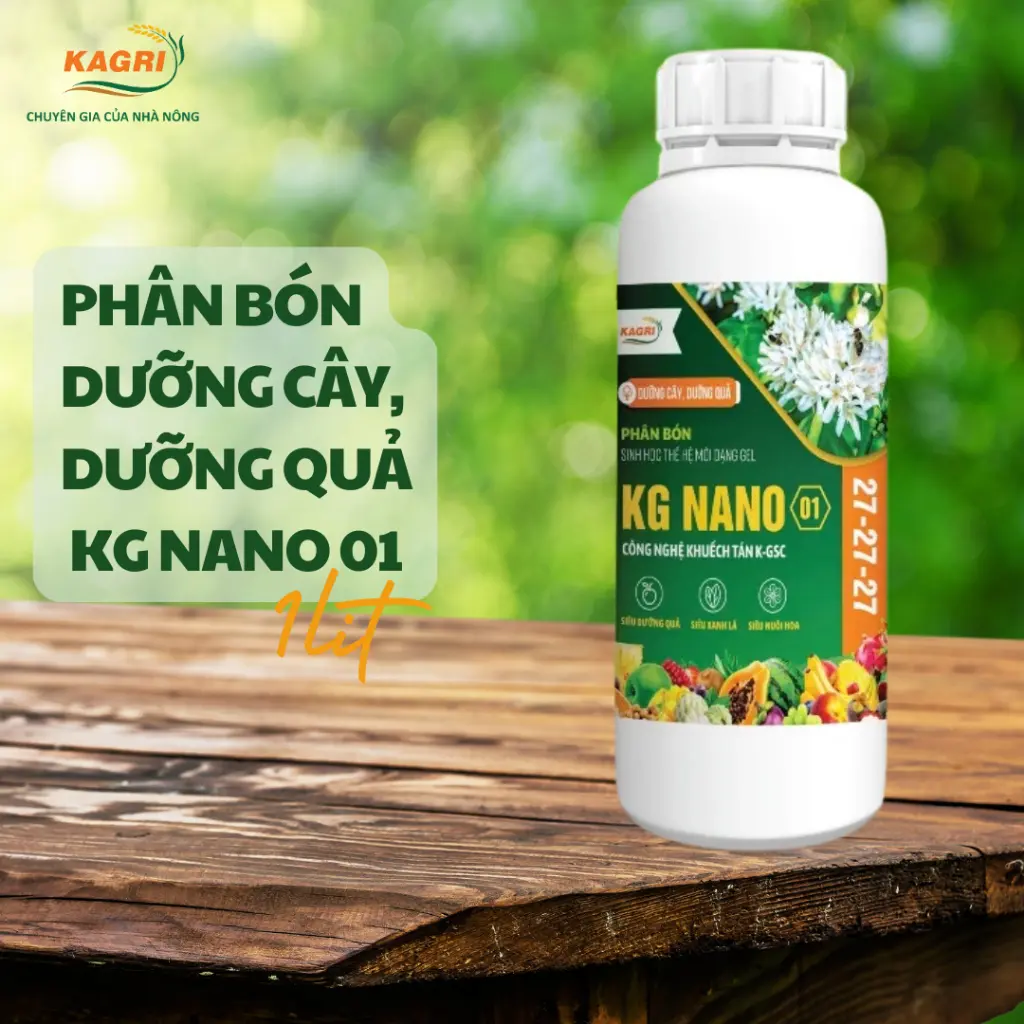 [KAGRI] KG Nano 01 27-27-27 - Phân bón KAGRI  giúp tăng khả năng hấp thu dinh dưỡng cho cây trồng