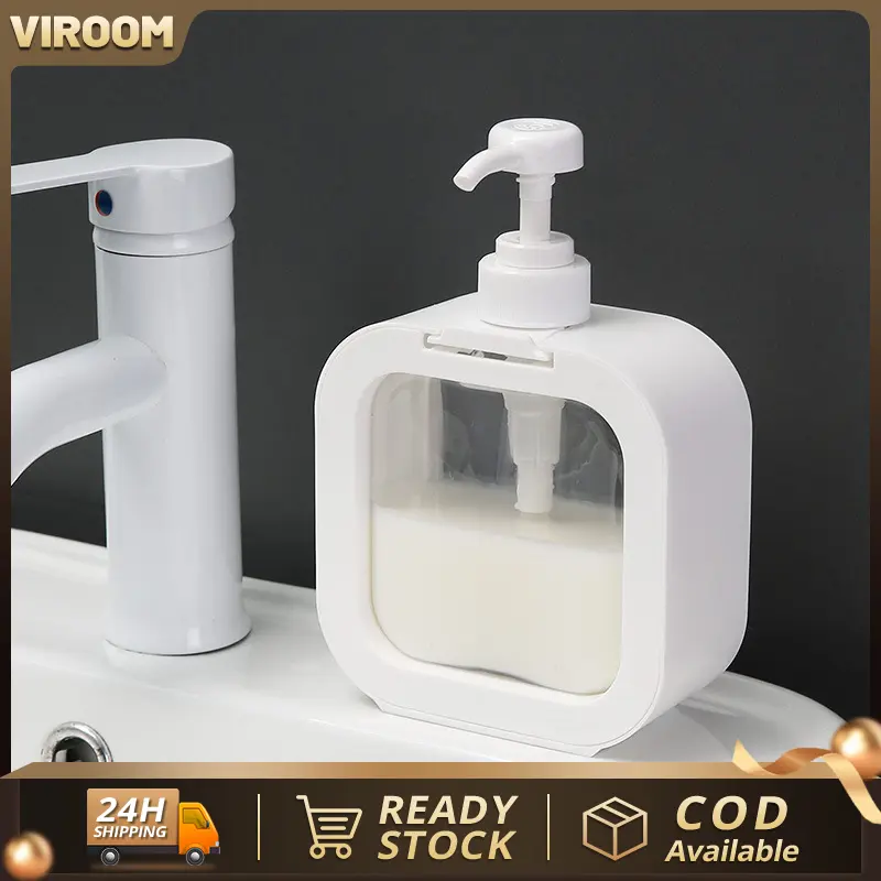 300ML /500ML Household Bathroom Hand Soap Shampoo Shower Gel Storage Container Multifunctional Durable Liquid Lotion Travel Size Household Pump Bottle