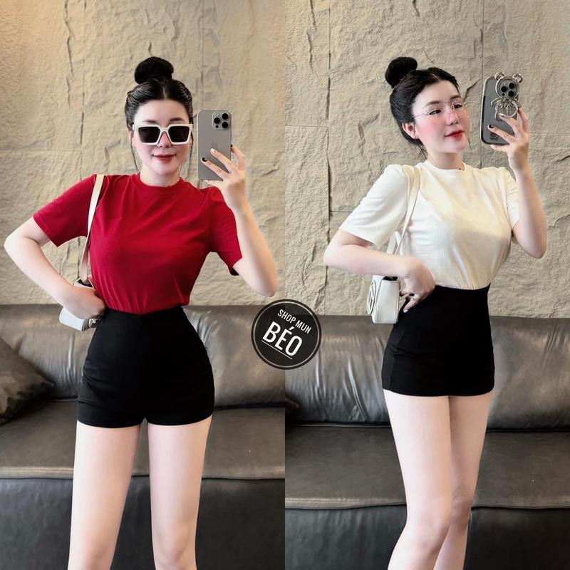 Set áo cổ tròn tay ngắn kèm quần đùi chất thun lazzon thích hợp mặc đi làm đi chơi phù hợp với mọi phong cách set váy