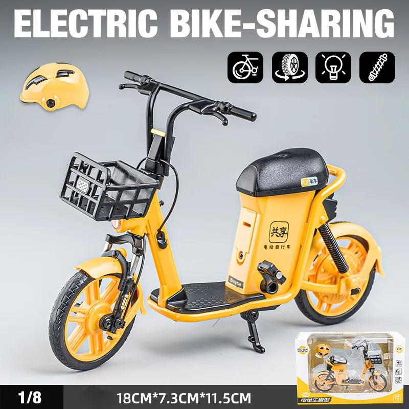 Product Introduction of Mini Electric Motorcycle Model Metal Creative Decoration Alloy Electric Bike Sound And Light Bicycle Motorcycle Children Gift 4