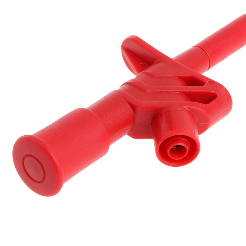 Insulated Test Hook Clip 1000V Testing Probe Instrument High Voltage 4mm Socket 5