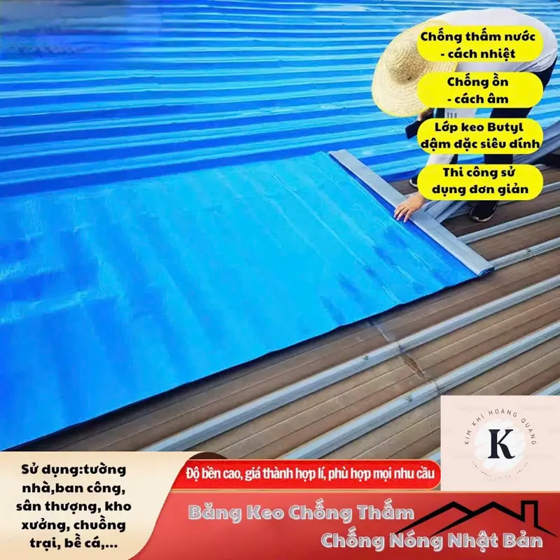 Tấm băng keo chống thấm, chống nóng 06 lớp Nhật Bản siêu dính 0