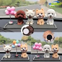 Gambar Vinnatsu-Pajangan Dashboard Mobil Anak Anjing Lucu Ornamen Mobil Yang Kreatif Dan Lucu  Bobble Head Cute Puppy Dog Anjing Goyang Kepala Mainan - Teddy Putih dari Vinnatsu Kab. Tangerang 4 Tokopedia