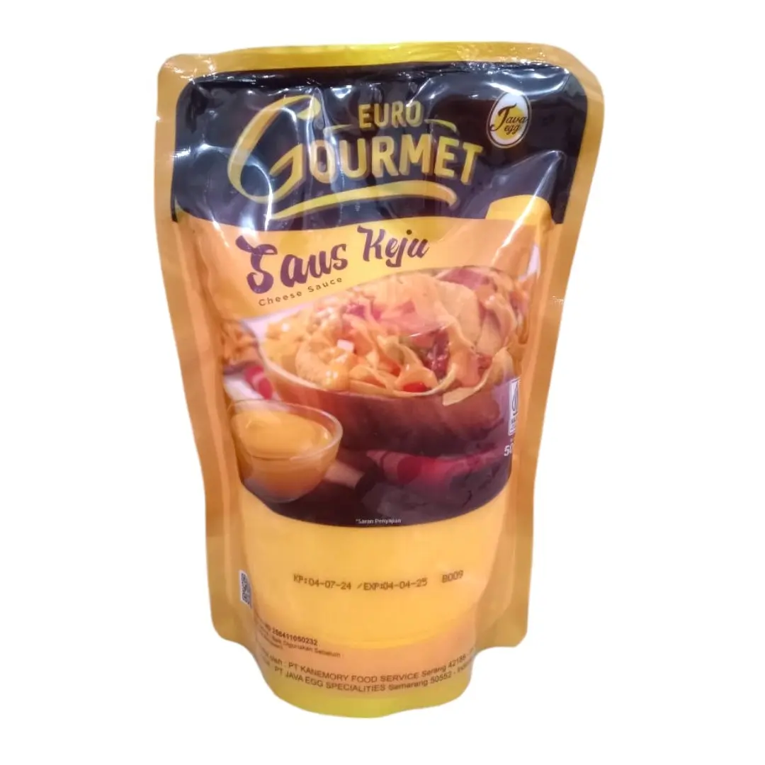 Saus saos keju cair instan cheese sauce Euro Gourmet halal 500 gram 500gram (1 pack)
