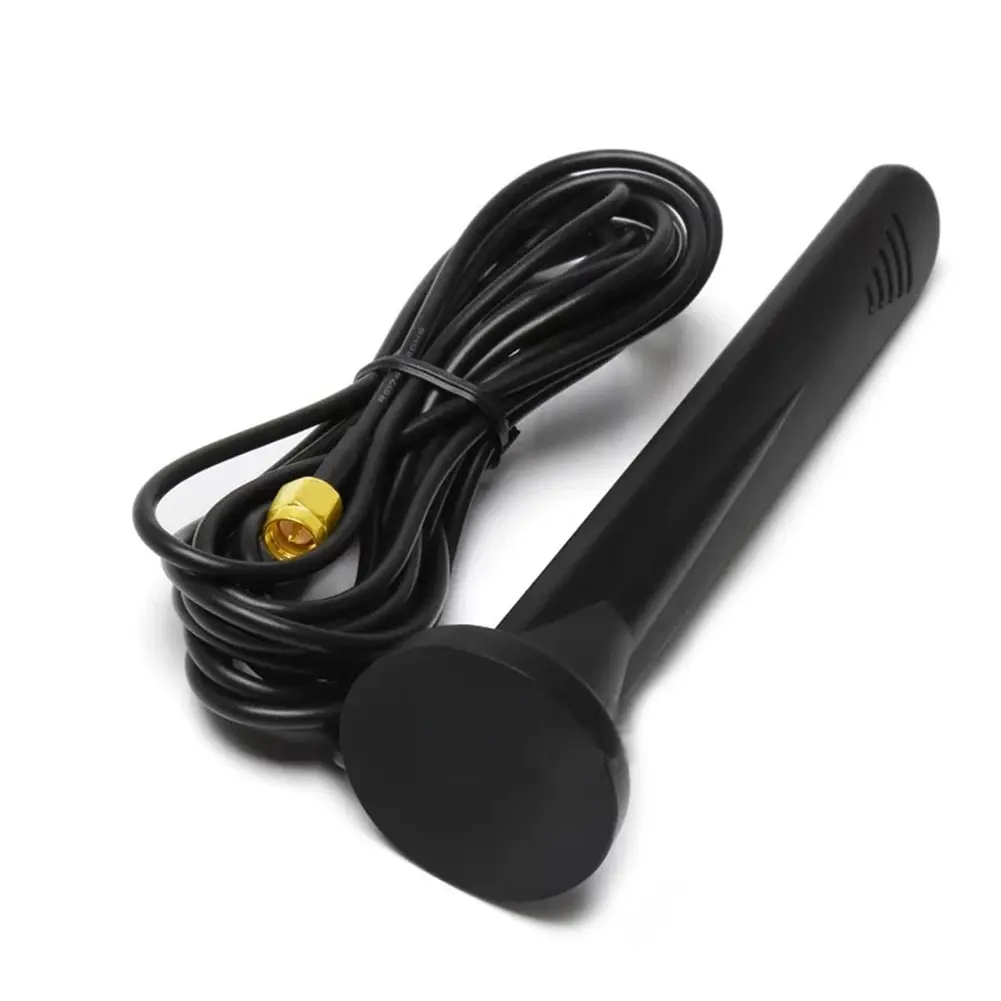 Antena luar GSM GPRS 3G 4G 5G, keuntungan tinggi, 15DBi, 600-6000MHz, SMA lelaki, kalis air, cawan sedutan magnet untuk penghala