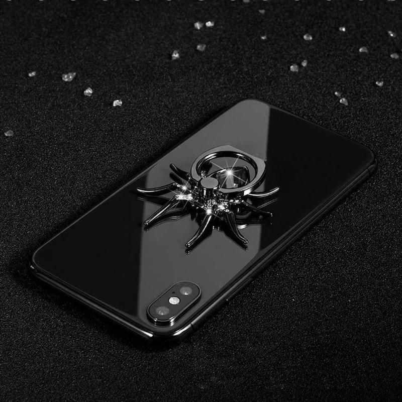 Product Introduction of Universal 360 Rotate Mobile Phone Finger Ring Stand Luxury Biling Metal Spider Holder For iPhone Sumsang Huawei Xiaomi 7