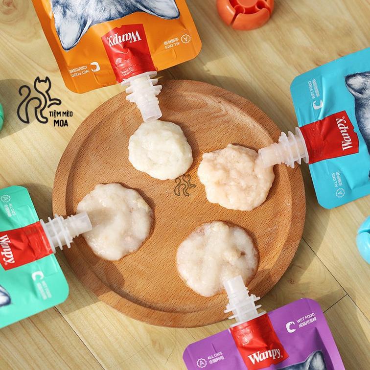Súp thưởng Wanpy nắp vặn 90gram cho mèo - Tiệm Mèo Moa 7